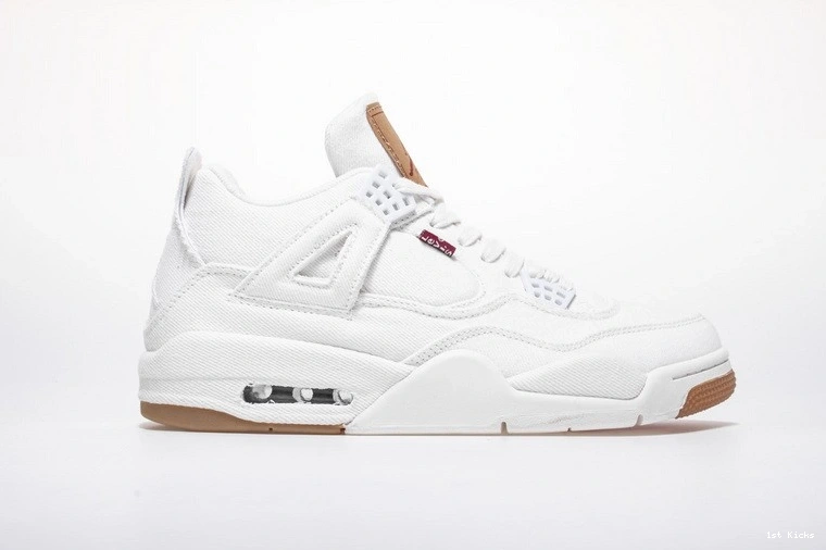 AO2571-100 Levi's White Jordan Denim Air 4 1127